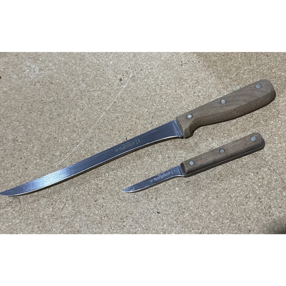 Case XX Early American Knife Set - 607-9 & 699-3 - Wood Handle USA